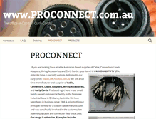 Tablet Screenshot of proconnect.com.au